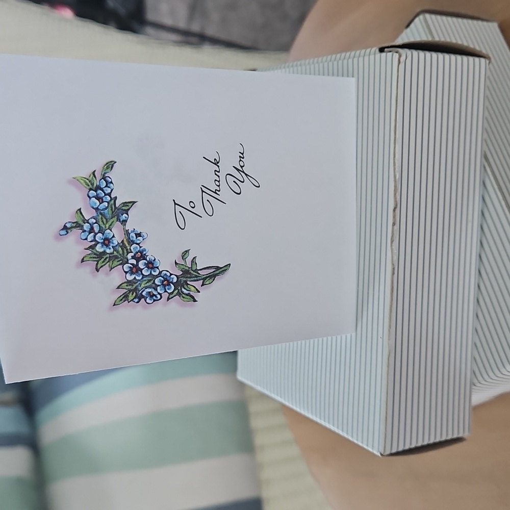 50 Thank You Cards For Memorial Gifts + Envelopes